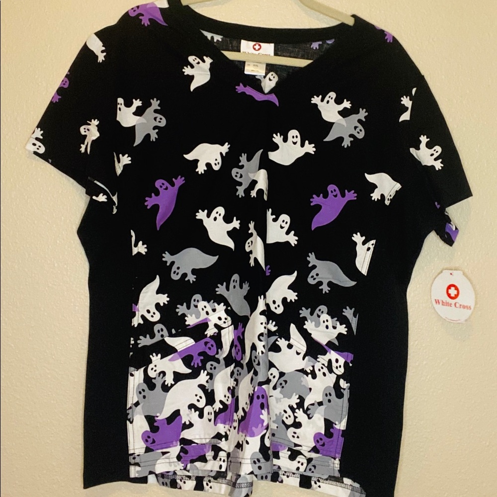 Halloween scrub top brand new